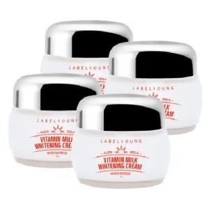 즉각미백+기미완화+피부결케어 쇼킹비타민우유미백크림 3+1