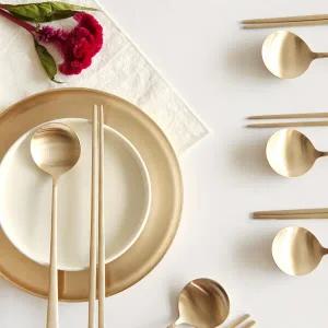 놋담 방짜유기 달수저 5인+누빔 수저집증정+백화점 선물포장