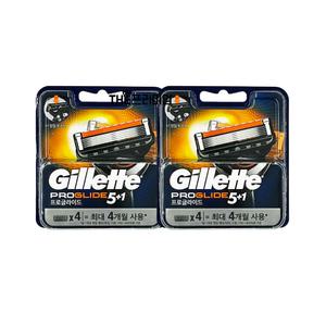 질레트 플렉스볼 프로글라이드 매뉴얼 면도날 4입 2개