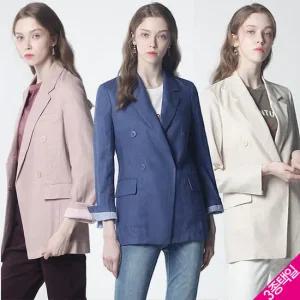 [GS특가][르오트] 프렌치 테일러드 카라 더블버튼 린넨자켓