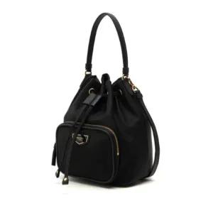 [헤지스](광주신세계)[HAZZYS ACC] 블랙 나일론 혼방 버킷백 HIBA4F303BK