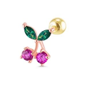 14k 쿠잉쿠잉 과일 피어싱(체리)