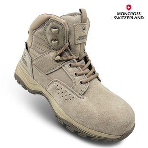 몽크로스 6인치 안전화 커맨더1 무지퍼 건설 소가죽 발편한 밀리터리