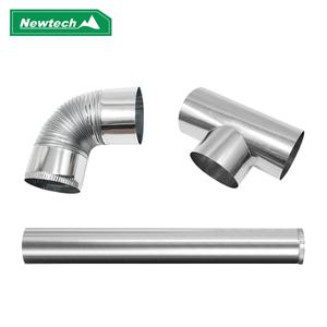 뉴테크 연탄난로 연통 T자형 화목 펠릿 난로 용품