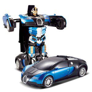 [JIAQI]자동변신 로봇 자동차 RC 변신자동차 트렌스포머 무선자동차 부가티 BUGATTI Robot
