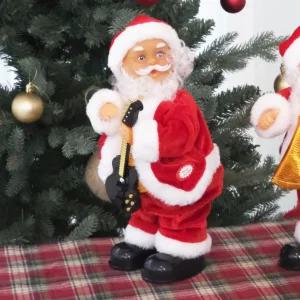 춤추는 산타 인형 (기타) 크리스마스 소품 장식 선물 움직이는 멜로디 댄싱