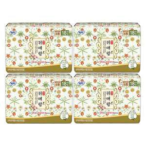 쏘피 귀애랑 날개형, 소형, 18매, 4개