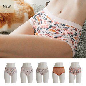 [라페어](김해점) 여우의 꿈 인견 나염 팬티 5종 컬렉션 LWWFW244