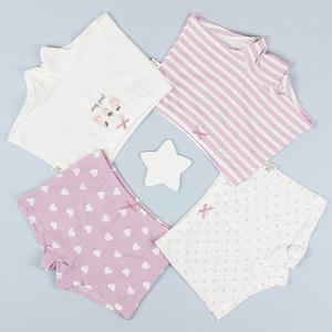 여아 아동 유아 드로즈 주니어 팬티 4개 세트 WPS-936