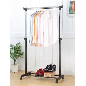 [KOREA TOP] 고강도 파이프 이동식 1단행거 고급형 블랙