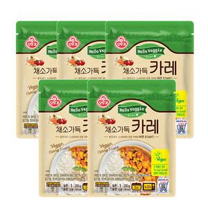 오뚜기 헬로베지 채소가득 카레 200g x5개 비건식품