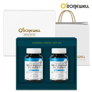 [롯데백화점]로니웰 [로니웰] 본헬스케어 칼슘 마그네슘 아연 비타민D 90정 2개입 선물세트