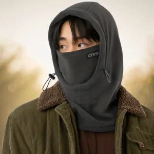 GROOVSTAR 겨울 따듯한 플리스 후드 넥워머 보온 방한 기모