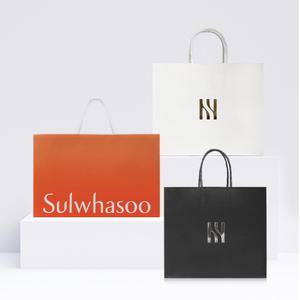헤라 설화수 쇼핑백 10개 (대,특대) - 종이쇼핑백 자동 종이가방 포장 손잡이