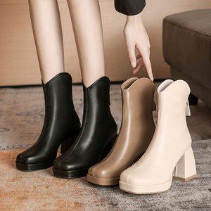 [YANHUA]A63 가보시부츠 힐부츠 워커힐 여성부츠 앵클