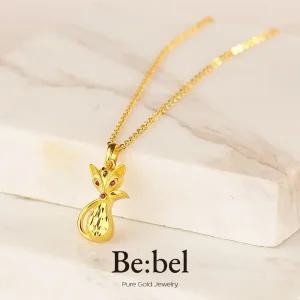 순금목걸이 7.5g 24k 여자 디자인 여우 비벨 두돈 2돈