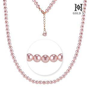 [골드앤] 14K 핑크블리 진주 목걸이 3mm/4mm/6mm