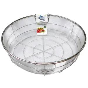 진성스타 영업용 원형프레임 스테인리스 메쉬망 양수바구니 고운망A형 2단-53cm 1개