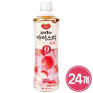 동원 보성홍차 아이스티 제로 복숭아 500ml x 24개 / 음료수 제로칼로리