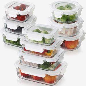 네오플램 글라스캡 내열유리 반찬통 밀폐용기