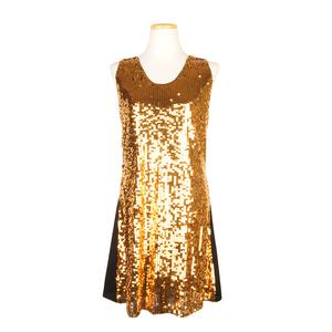 반짝이 스팽글 원피스 (골드) 무대 의상