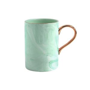 까사무띠 마블 골드핸들 머그 그린 450ml, 1개