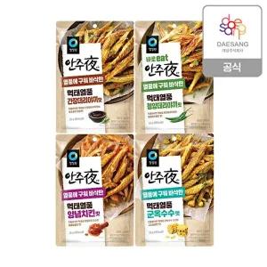 [청정원]청정원 안주야 먹태열풍 4종(불닭/양념치킨/군옥수수/청양)6개 골라담기