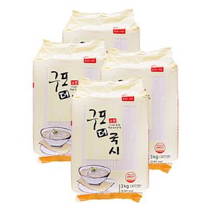 새한식품 구포 더 국시 소면 3kg 4개 국수