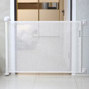 21세기트랜드 스르륵쓱 길이조절 접이식 메쉬 슬라이드 반자동 가림막 안전문