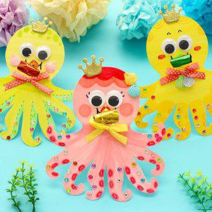 [도토리클래스]문어 종이 피리 5set