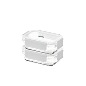 글라스락 퓨어화이트 직사각, 700ml, 2개