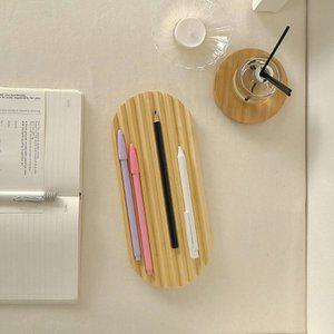 [이데컴퍼니]뱀부 펜슬 액세서리 화장품 정리대 트레이 S