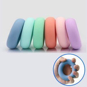 실리콘 악력기 운동 도넛 완력기 홈트 전완근 6단계 재활 아귀힘