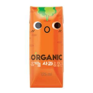 오가닉 유기농 주스 사과 당근 125ml x 24개