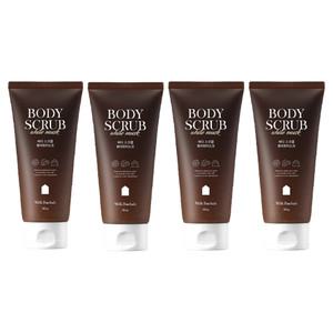 밀크바오밥 바디 스크럽 화이트머스크, 180g, 4개