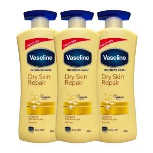 바세린 인텐시브 케어 드라이 스킨 리페어 로션 600ml x 3개