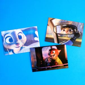 디즈니 주토피아 주디 닉 렌티큘러 엽서 3종 L01