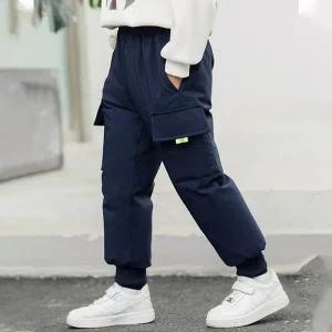 패딩포켓조거팬츠 패딩바지 여아겨울 털바지 조거팬츠 주니어 초등생 기모안감 스