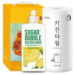 슈가버블 주방세제 선물세트 78호 (주방세제 + 키친타올)