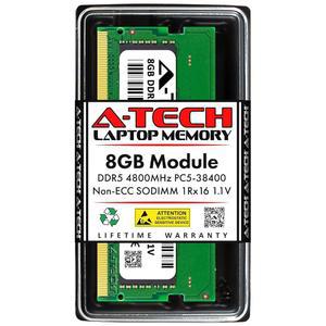 ATech CT8G48C40S5용 8GB RAM 교체품 | DDR5 4800MHz PC538400 CL40 SODIMM 1Rx16 1.1V NonECC 262핀 노트