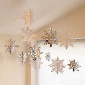 눈꽃모빌 눈모양 종이모빌 유치원 어린이집 학교 겨울 환경구성 크리스마스 포토존