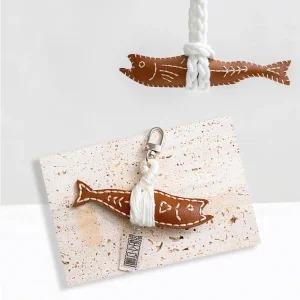 액막이 명태 인형 (소) 열쇠고리 만들기 세트 학생 가죽공예 키링 행운 부적 합격 기원 북어 재료 diy 키트