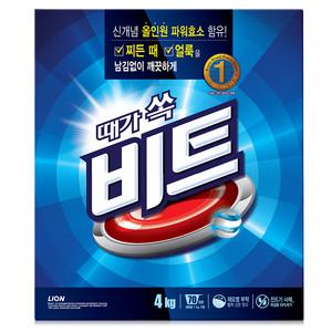 비트 일반용 가루세제 카톤 4kg 1개