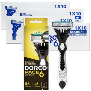 도루코 6중날 페이스6 면도기 40개 휴대용 일회용 여행용 출장용 골프 사우나 목욕탕