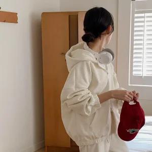 [코코블랑] 데이즈 코듀로이 후드집업(후리스안감)