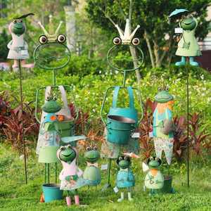 개구리모형 장식품 테라스 연못 화단 조경 인테리어