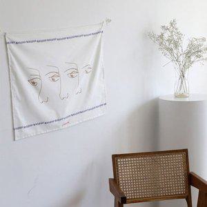 [신세계몰]패브릭 포스터 초상화 벽 인테리어 광목 면 가리개 커튼