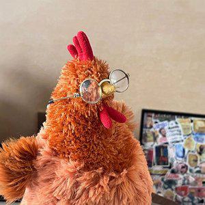 [기타]귀여운 애완 닭 인형 쓸데없는 웃긴 선물 쓸모없는 암탉 치킨 꼬꼬 인테리어 소품 미니어처