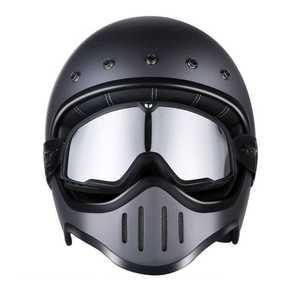 오토바이 소두핏 헬멧 AMZ 기관차 할리 레트로 반모