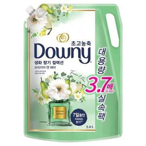다우니 초고농축 생화 향기 컬렉션 프리지아 앤 페어 리필 2.6L 1개